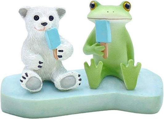 【在庫あり★即納可能】コポー シロクマとアイス Copeau★風水★金運【新品】【蛙/カエル/かえる】【置物】【キャラクターグッズ★雑貨】74195
