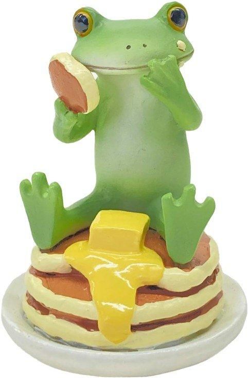【在庫あり★即納可能】コポー スイーツ ホットケーキを頬張るカエル Copeau★風水★金運【新品】【蛙/カエル/かえる】【置物】【キャラクターグッズ★雑貨】74320