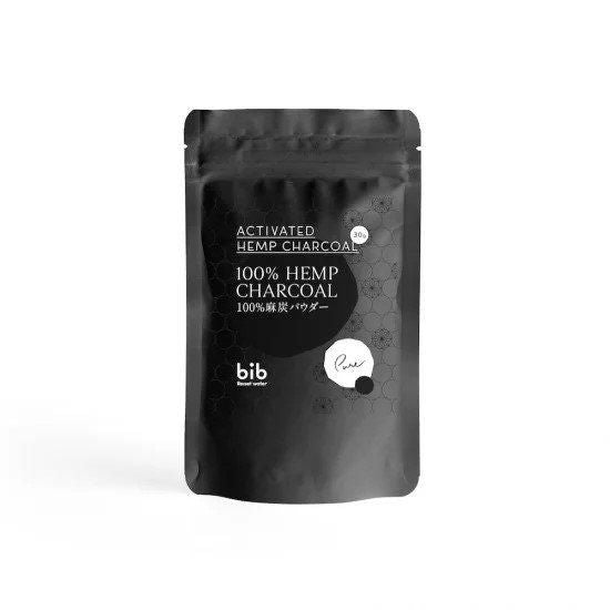 野州麻炭Lab 100% 麻炭パウダー 30g/60g★ヘンプ チャコール パウダー