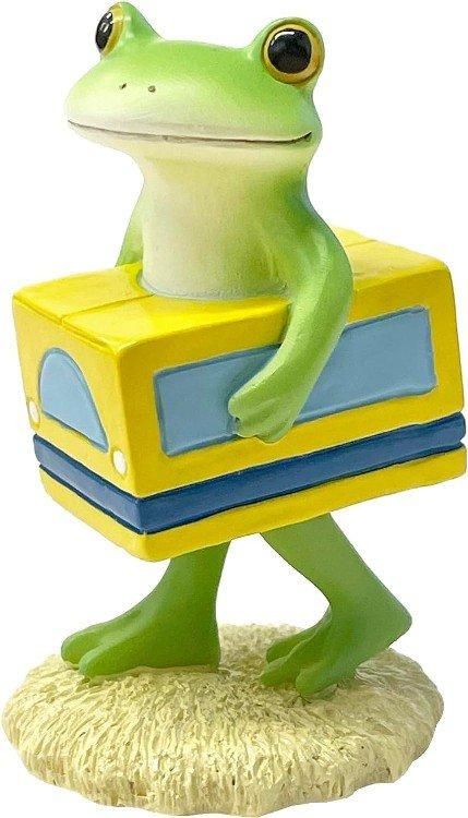 【在庫あり★即納可能】コポー 電車ごっこするカエル Copeau★風水★金運【新品】【蛙/カエル/かえる】【置物】【キャラクターグッズ★雑貨】74323