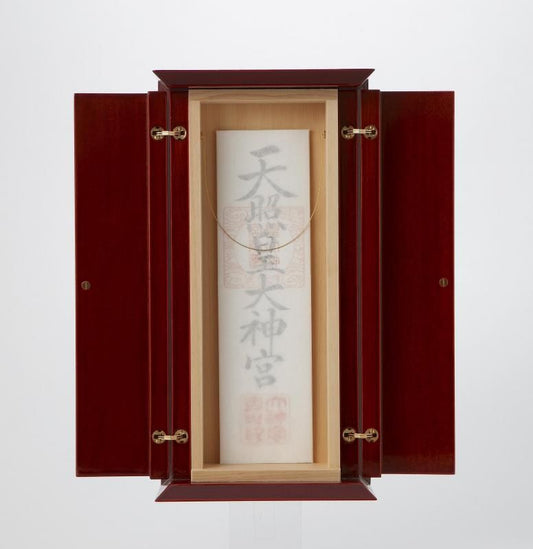 【お取り寄せ★納期 最長 約2週間】神護シリーズの現代神棚】神護紅春慶塗仕上（木曽ひのき）★安心の日本製！職人の技が光る！