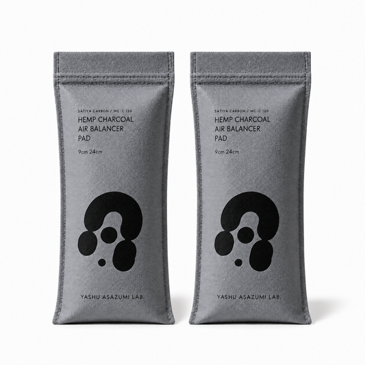 野州麻炭Lab HEMP CHARCOAL AIR BALANCER PAD S 靴・バッグ用 麻炭調湿消臭剤