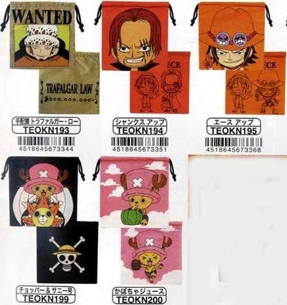 市場最安に挑戦【ONE PIECE】ワンピース 巾着 手配書サンジ 他